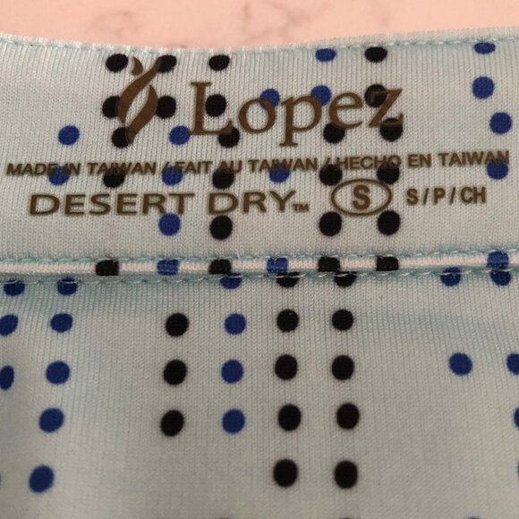 Lopez Jazzy Athletic Activewear Desert Dry Full Zip Golf Jacket Blue Sz S NWOT - Picture 12 of 14